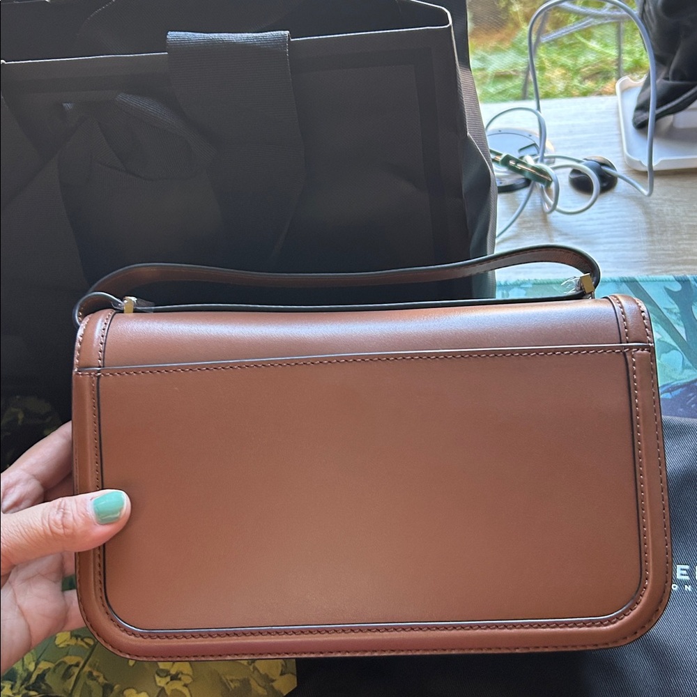 DeMellier The Paris Crossbody Bag Smooth brown NEW - Picture 5 of 7